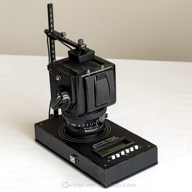 ALVANDI shutter speed tester and Hasselblad 500cm