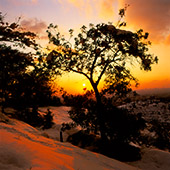 Lavizan sunset,غروب لویزان